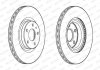 Комплект передніх гальмівних дисків лівий/правий FIAT 500L 0.9-1.6D 09.12- FERODO DDF2329C (фото 2)
