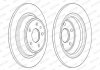 Комплект тормозных дисков (цена за штуку, комплект 2 шт.) задние левая/правая FORD MONDEO V; FORD USA FUSION 1.0-2.0H 09.12- FERODO DDF2338C (фото 2)