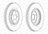 Тормозной диск передний левый/правый INFINITI FX, G, M, Q50, Q60, Q70, QX70; NISSAN 370Z 2.0-5.6 09.07- FERODO DDF2430C-1 (фото 1)