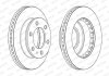 Комплект тормозных дисков (цена за штуку, комплект 2 шт.) передние левая/правая FORD RANGER; MAZDA B-SERIE, BT-50 2.5D/3.0D/4.0 06.99-12.15 FERODO DDF2459C (фото 2)