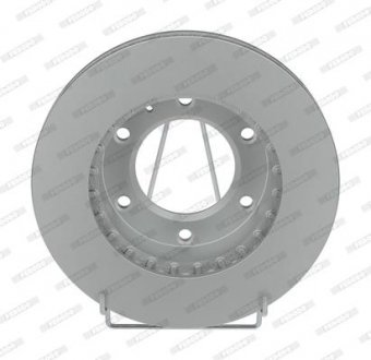 Комплект тормозных дисков (цена за штуку, комплект 2 шт.) передние левая/правая FORD RANGER; MAZDA B-SERIE, BT-50 2.5D/3.0D/4.0 06.99-12.15 FERODO DDF2459C (фото 1)
