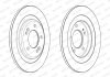 Комплект тормозных дисков (2 шт.) задние левая/правая HYUNDAI I30; KIA CEE'D, PRO CEE'D 1.0-2.0D 12.06- FERODO DDF2482C (фото 2)