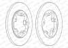 Комплект тормозных дисков (цена за штуку, комплект 2 шт.) задние левая/правая FORD TRANSIT V363 2.0D/2.2D 08.13- FERODO DDF2484C (фото 2)