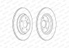 Комплект тормозных дисков (цена за штуку, комплект 2 шт.) задние левая/правая AUDI A4 ALLROAD B9, A4 B8, A4 B9, A5, A6 C7, A6 C8, A7, Q5 1.4-3.0DH 06.07- FERODO DDF2599C (фото 1)
