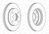 Комплект тормозных дисков (2 шт) передний левый/правый (без болтов) FERODO DDF260C (фото 2)