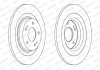 Комплект тормозных дисков (цена за штуку, комплект 2 шт.) задние левая/правая CITROEN C4 AIRCROSS; MITSUBISHI ASX, ECLIPSE, OUTLANDER III; PEUGEOT 4008 1.5-3.0 02.10- FERODO DDF2652C (фото 2)