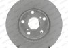 Комплект тормозных дисков (цена за штуку, комплект 2 шт.) передние левая/правая TOYOTA AURIS, COROLLA 1.2-1.8H 10.12-08.19 FERODO DDF2653C (фото 1)