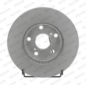 Комплект тормозных дисков (цена за штуку, комплект 2 шт.) передние левая/правая TOYOTA AURIS, COROLLA 1.2-1.8H 10.12-08.19 FERODO DDF2653C (фото 1)