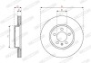 Фото автозапчастини комплект гальмівних дисків (ціна за штуку комплект 2 шт.) передні лівий/правий AUDI A1; SEAT ARONA, IBIZA V; SKODA KAMIQ, SCALA; Volkswagen POLO VI, T-CROSS 1.0-1.6D 01.17- FERODO DDF2664C (фото 5)