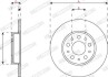 Фото автозапчасти комплект тормозных дисков (цена за штуку, комплект 2 шт.) задние левая/правая FIAT TIPO 1.3D-1.6D 10.15- FERODO DDF2777C (фото 3)
