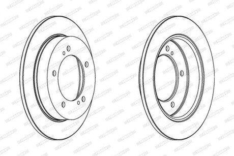 Фото автозапчасти гальмівний диск FERODO DDF351C