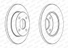 Комплект тормозных дисков (цена за штуку, комплект 2 шт.) передние левая/правая NISSAN MICRA II 1.0-1.5D 08.92-02.03 FERODO DDF442 (фото 2)