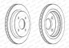 Комплект тормозных дисков (цена за штуку, комплект 2 шт.) задние левая/правая FORD COUGAR, MONDEO I, MONDEO II, SCORPIO II 1.6-2.9 02.93-12.01 FERODO DDF479C (фото 2)