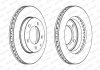 Комплект тормозных дисков (цена за штуку, комплект 2 шт.) передние левая/правая FORD USA PROBE II; MAZDA 626 III, 626 IV, 626 V, MX-6, PREMACY, XEDOS 6 1.6-2.5 06.88-03.05 FERODO DDF496C (фото 2)