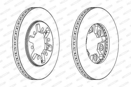 Фото автозапчастини диск гальмівний FERODO DDF626