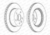 Комплект тормозных дисков (цена за штуку, комплект 2 шт.) передние левая/правая MERCEDES V (638/2), VITO (W638), ATEGO 2 2.0-6.4D 02.96- FERODO DDF860 (фото 2)