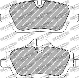Фото автозапчасти тормозные колодки DS 2500 Performance без дорожных разрешений; передний, BMW 1 (E81), 1 (E82), 1 (E87), 1 (E88), 2 (F45), 2 GRAN TOURER (F46); MINI (F55), (F56), (F57) 1.2-Electric 06.04- FERODO FCP1747H