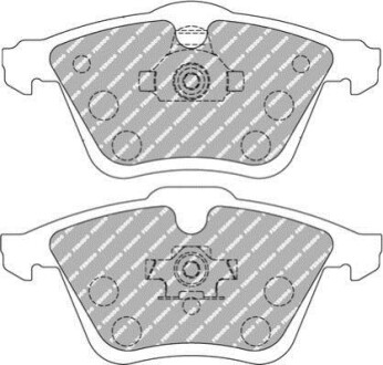 Фото автозапчасти гальмівні колодки (набір) FERODO FCP1765Z