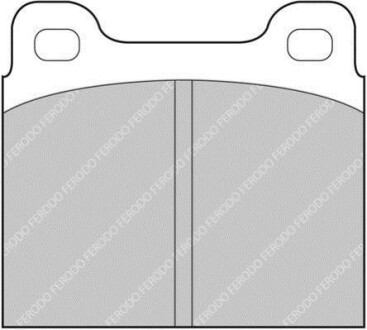 Фото автозапчасти гальмівні колодки (набір) FERODO FCP2Z