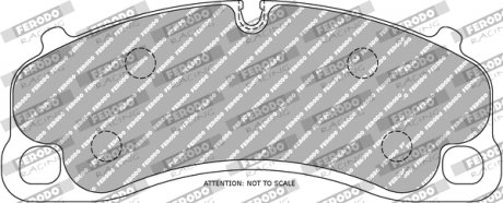 Фото автозапчасти тормозные колодки DS1.11 без уличного одобрения; передний, PORSCHE 911, 911 TARGA, 918 SPYDER 3.8/4.6H 09.13- FERODO FCP4664W