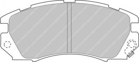 Фото автозапчасти тормозные колодки DS 3000 Performance без дорожных разрешений; передний, SUBARU FORESTER, LEGACY I, LEGACY OUTBACK 2.0/2.5 05.92-09.02 FERODO FCP948R