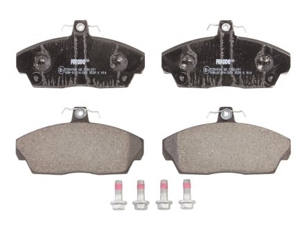 Комплект тормозных колодок передний (с направляющими винтами тормозного суппорта) FIAT PUNTO; GAZ GAZELLE; LAND ROVER FREELANDER I; ROVER 200 II, 800 1.2-2.9 10.92-03.13 FERODO FDB1291 (фото 1)