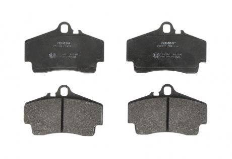 Комплект тормозных колодок задних PORSCHE 911, 911 TARGA, BOXSTER, BOXSTER SPYDER, CAYMAN 2.5-3.8 09.96-06.13 FERODO FDB1308 (фото 1)