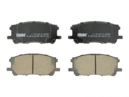 Комплект тормозных колодок передний LEXUS GS, RC, RX; TOYOTA HARRIER, HIGHLANDER / KLUGER 2.4-5.0 09.00- FERODO FDB1715