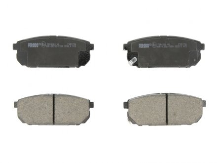 Комплект тормозных колодок задних KIA SORENTO I 2.4-3.5 08.02-12.11 FERODO FDB1736