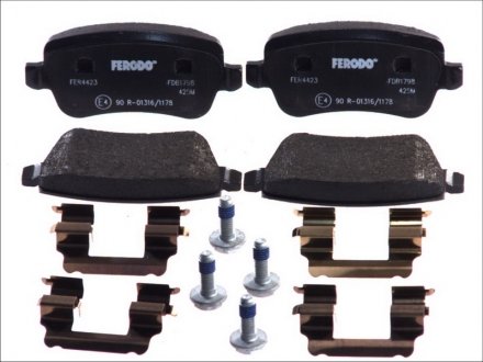 Комплект тормозных колодок задних FIAT CROMA 1.9D/2.4D 06.05-12.11 FERODO FDB1798
