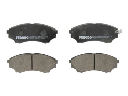 Комплект тормозных колодок передний FORD RANGER; MAZDA B-SERIE, BT-50 2.5D/3.0D/4.0 06.99-12.15 FERODO FDB1817 (фото 1)