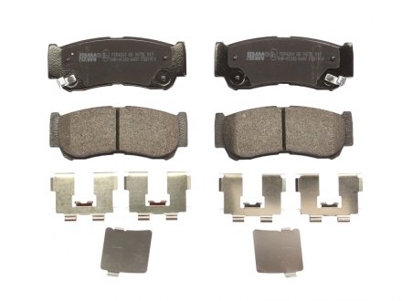 Комплект тормозных колодок задних HYUNDAI H-1, H-1 / STAREX, SANTA FÉ II 2.2D-2.7 06.97-12.12 FERODO FDB1910 (фото 1)