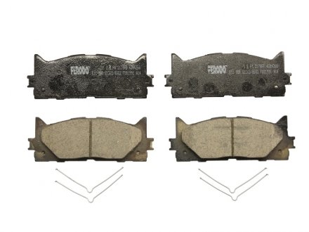 Комплект гальмівних колодок спереду (з аксесуарами) LEXUS ES; TOYOTA AVALON, CAMRY 2.0-3.5 01.05- FERODO FDB1991 (фото 1)