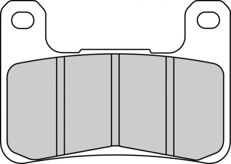 Фото автозапчастини передні гальмівні колодки, призначення: шосейні, матеріал: агломер-СТ, 71.7х50.3х7.8мм. KAWASAKI KLZ; SUZUKI GSX, GSX-R 600/1000/1340 2004-2019 FERODO FDB2178ST