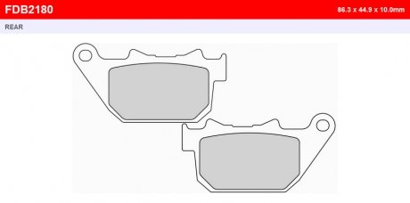 Фото автозапчасти тормозные колодки FERODO FDB2180ST