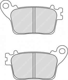 Фото автозапчасти колодки тормозные задние, назначение: шоссейные, материал: синтер-СТ, 76,6х42,1х8,9мм HONDA CBR; KAWASAKI ZX-6R; SUZUKI GSX-R 600/636/1000 2007-2019 FERODO FDB2221ST