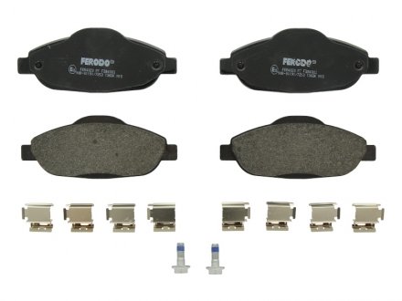 Комплект тормозных колодок передний (с направляющими винтами тормозного суппорта) PEUGEOT 3008, 308, 308 I, 408 1.2-2.0D 09.07- FERODO FDB4003