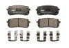 Фото автозапчасти комплект тормозных колодок задних HYUNDAI H-1 TRAVEL; KIA CARNIVAL II, CARNIVAL III, SORENTO III 2.0D-3.5 10.01- FERODO FDB4114 (фото 1)