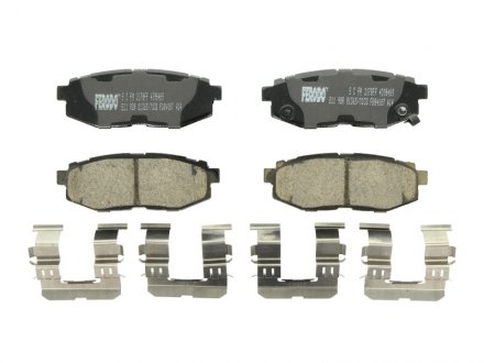 Комплект тормозных колодок задних SUBARU BRZ, FORESTER, LEGACY V, TRIBECA; TOYOTA GT 86 2.0-3.6 01.05- FERODO FDB4187 (фото 1)