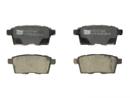 Комплект тормозных колодок задних LINCOLN MKX; MAZDA CX-7, CX-9 2.2D-3.7 09.06- FERODO FDB4366 (фото 1)