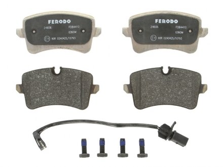 Комплект гальмівних колодок задніх AUDI A4 B8, A5, A6 ALLROAD C7, A6 C7, A7; PORSCHE MACAN 1.8-4.2 03.10- FERODO FDB4410 (фото 1)