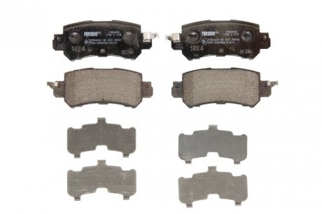 Комплект тормозных колодок задних MAZDA CX-5 2.0/2.2D 11.11-02.17 FERODO FDB4892 (фото 1)