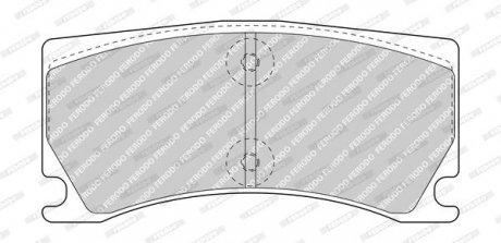 Комплект гальмівних колодок задніх JAGUAR XK II; PEUGEOT 308 II, RCZ 1.6-5.0 03.06-06.21 FERODO FDB5021