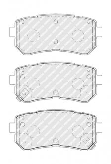 Комплект гальмівних колодок задніх HYUNDAI CRETA, KONA, KONA/SUV; KIA PICANTO II, SOUL II 1.0-2.0 05.11- FERODO FDB5066