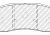 Комплект тормозных колодок передний JAGUAR XK II 5.0 01.09-07.14 FERODO FDB5118 (фото 1)