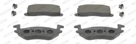 Фото автозапчасти комплект тормозных колодок передний TOYOTA STARLET 1.0/1.3/1.5D 10.84-07.99 FERODO FDB943 (фото 1)