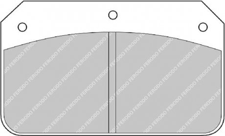 Фото автозапчасти тормозные колодки - профессиональные DS1.11; перед FERODO FRP502W