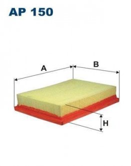 Фото автозапчастини фільтр повітряний FILTRON AP 150