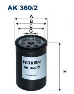 Фільтр повітря FILTRON AK3602