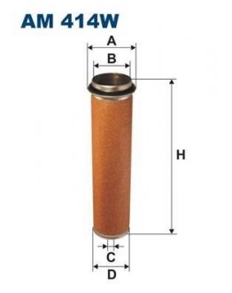 Фото автозапчасти фільтр повітряний FILTRON AM414W